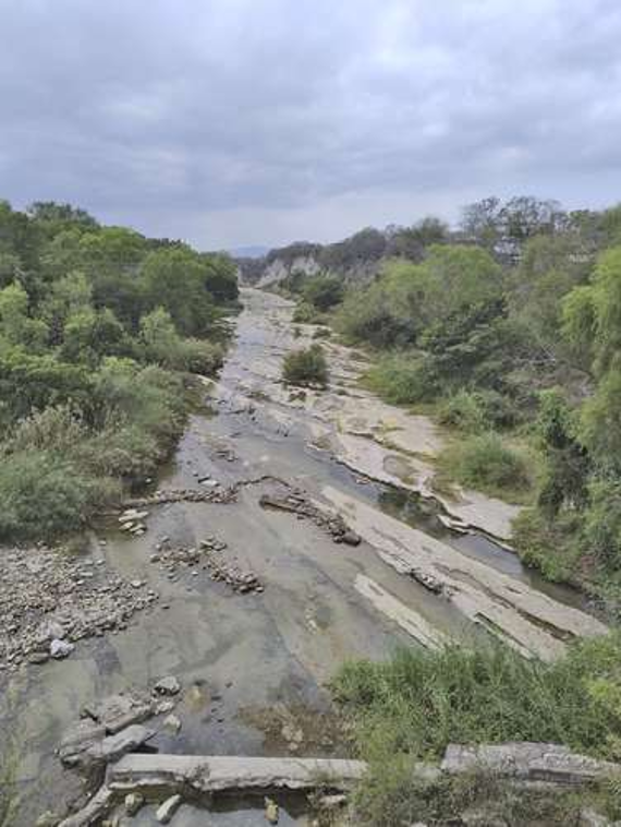 Una vista aérea de un río en medio de un bosque.